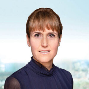 Portrait of Angela Wiebeck who is Chief Sustainability Officer at Aquila Clean Energy